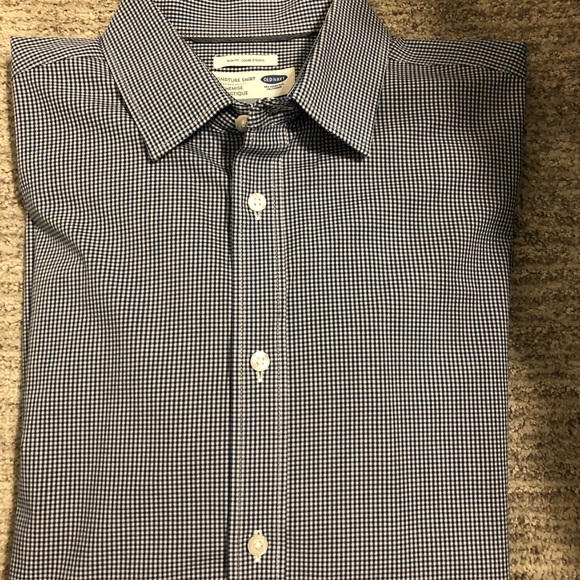 old navy signature non iron slim